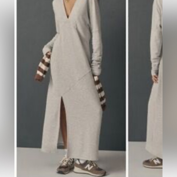 Anthropologie Gray Maxi Dress - Picture 4 of 8